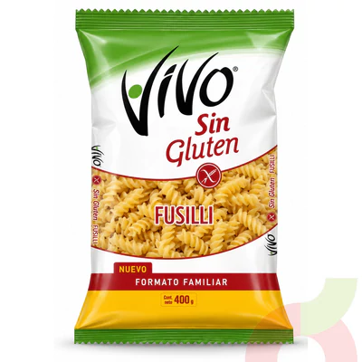 Fusilli Sin Gluten Vivo 400Gr
