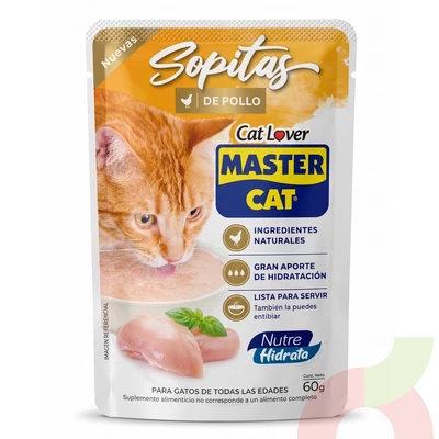 Sopitas de Pollo Master Cat 60Gr