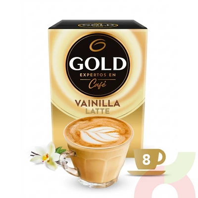 Café Vainilla Latte Gold 112Gr 8 Unidades