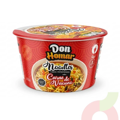 Fideos Instantáneos Carne Vacuno Don Homar 110Gr