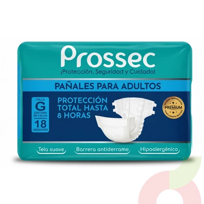 Pañal Adulto G Prossec 18 Unidades