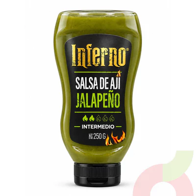 Salsa de Ají Jalapeño Inferno 250Gr