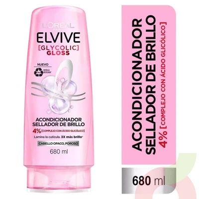 Acondicionador Brillo Cristalino Elvive 680Ml