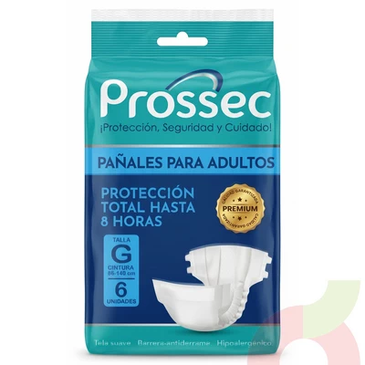 Pañal Adulto G Prossec 6 Unidades