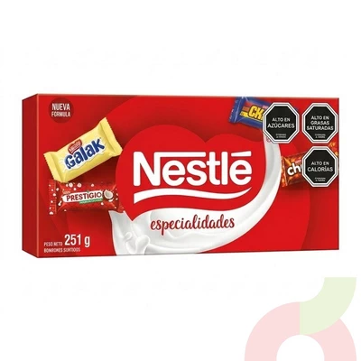 Caja de Chocolate Especialidades Nestlé 251Gr