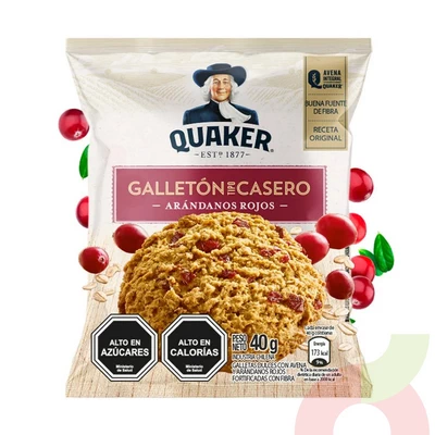 Galletón Avena Arándanos Rojos Quaker 40Gr