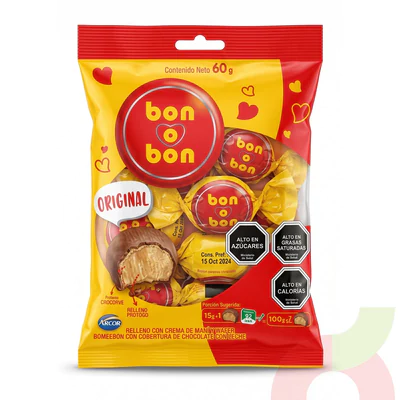 Bon O Bon Original Arcor 60Gr 4 Unidades