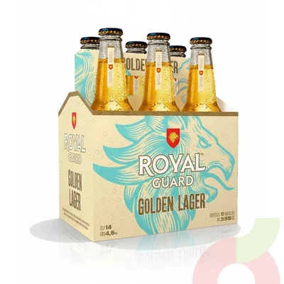 Pack Cerveza Gold Royal Guard 355Cc 6 Unidades