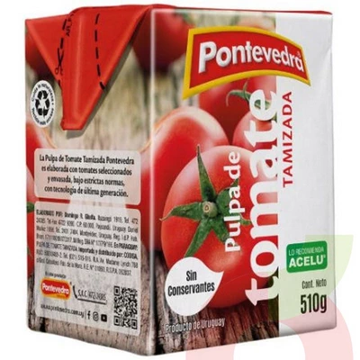 Pulpa de Tomate Tamizada Pontevedra 510Gr  