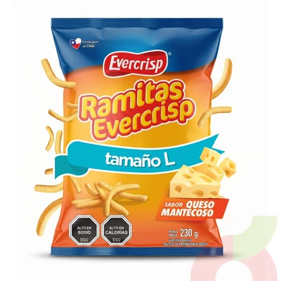 Ramitas L Queso Mantecoso Evercrisp 230Gr 
