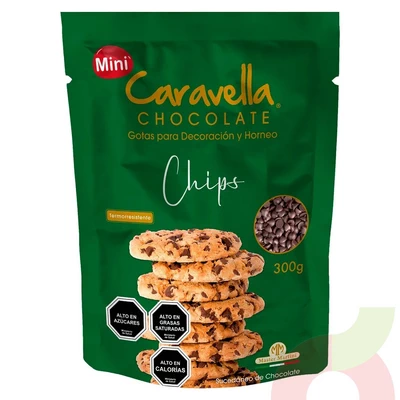 Mini Chocolate Chips Caravella 300Gr 