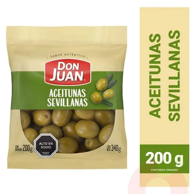 Aceitunas Sevillana Don Juan Peso Drenado 200Gr