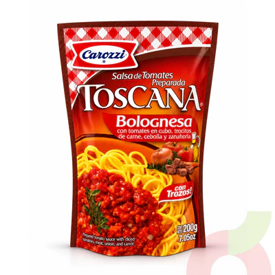 Salsa de Tomate Toscana Bolognesa Carozzi 200Gr