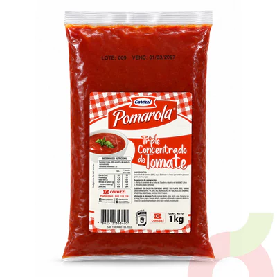 Salsa Triple Concentrado Tomate Carozzi 1Kg