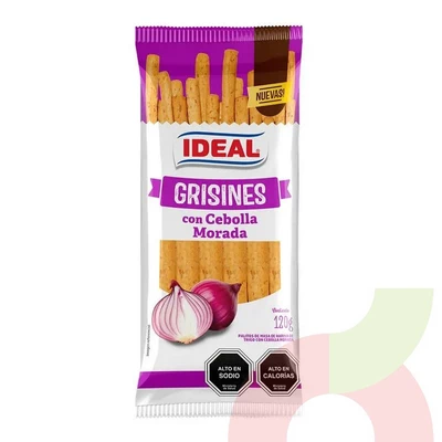 Grisinis con Cebolla Morada Ideal 120Gr