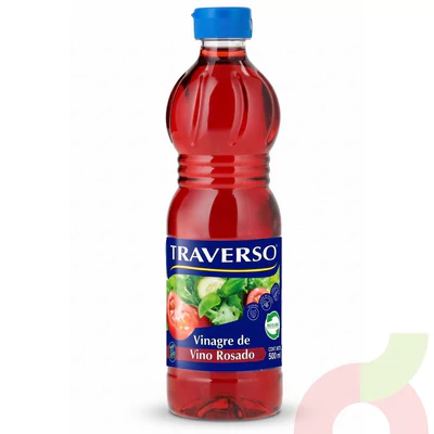 Vinagre de Vino Rosado Traverso 500Ml