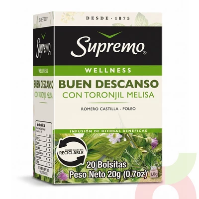 Infusión Buen Descanso Supremo 20Gr 20 Unidades
