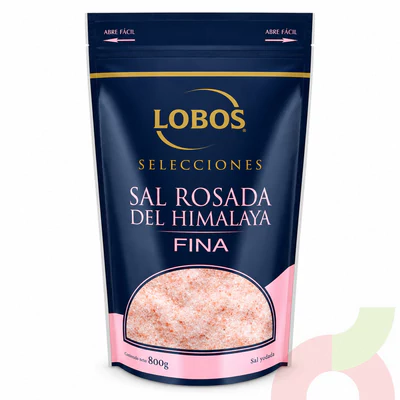 Doypack Sal Rosada Fina Lobos 800Gr