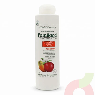Acondicionador Detox Brillo Manzana Papaya Familand 750Ml