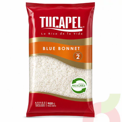 Arroz Grano Largo Blue Bonnet G2 Tucapel 900Gr