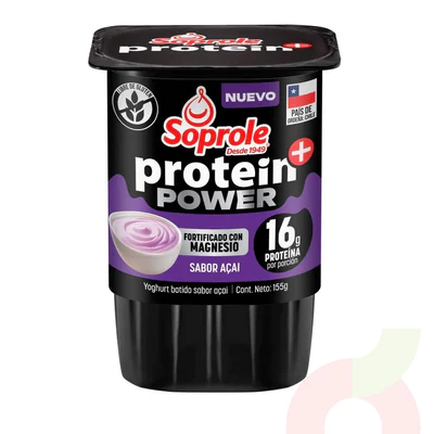 Yoghurt Protein Power Acai Soprole 155Gr 