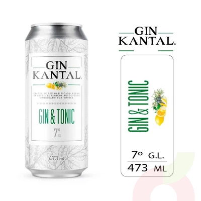 Gin & Tonic Kantal 473Cc 