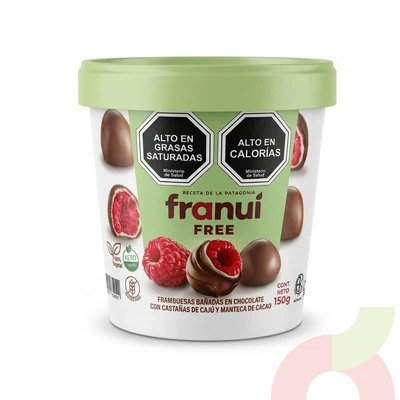 Frambuesas Chocolate Free Franuí 150Gr