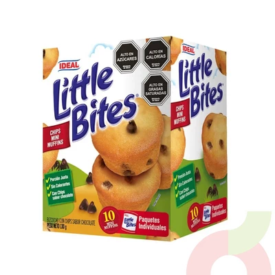 Little Bites Chips Chocolate Ideal 130Gr 10 Unidades 