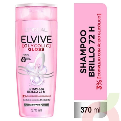Shampoo Brillo 72 Hrs Elvive 370Ml