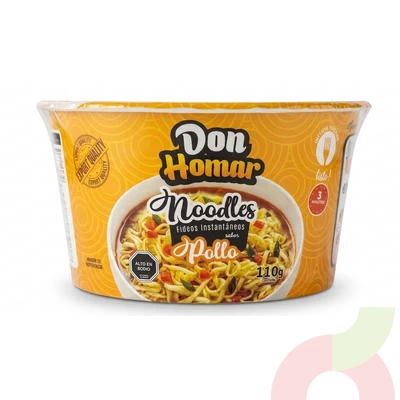 Fideos Instantáneos Pollo Don Homar 110Gr