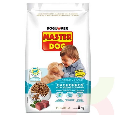 Alimento Perro Cachorro Carne Verduras Master Dog 8Kg