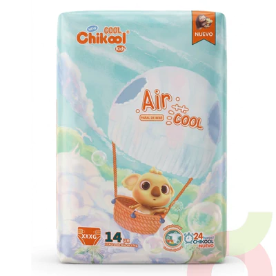 Pañales Air Cool Kids XXXG Chikool 14 Unidades