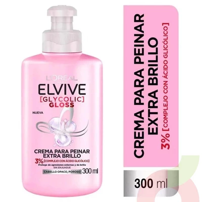 Crema Para Peinar Extra Brillo Elvive 300Gr