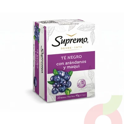 Té Negro Arándanos & Maqui Supremo 40Gr 20 Unidades