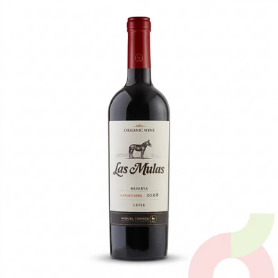 Vino Orgánico Carmenere Reserva Las Mulas 750Cc