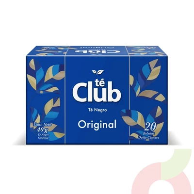 Té Negro Ceylán Original Té Club 40Gr 20 Unidades
