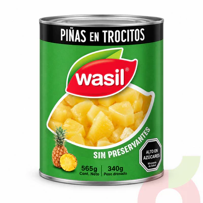 Piña en Trocitos Wasil 565Gr - 340Gr Drenado