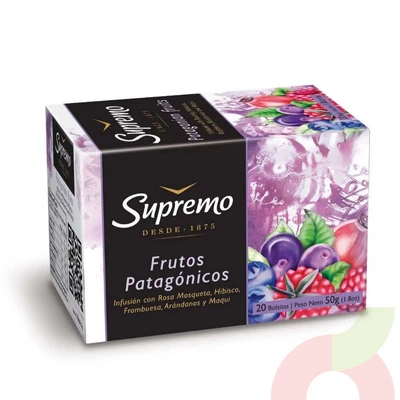 Té Frutos Patagónicos Supremo 50Gr 20 Unidades