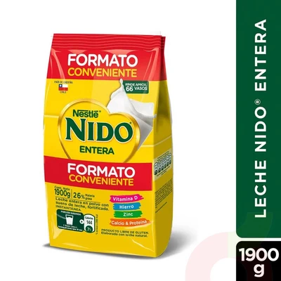 Leche en Polvo Entera Nido 1900 Gr