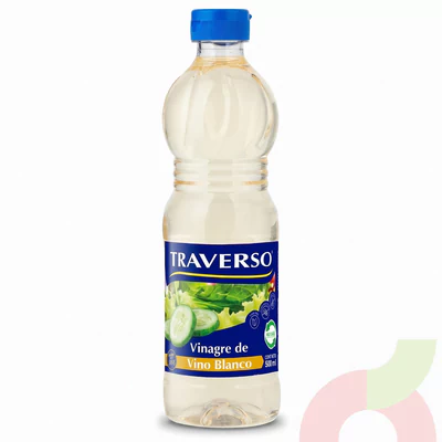 Vinagre de Vino Blanco Traverso 500Ml