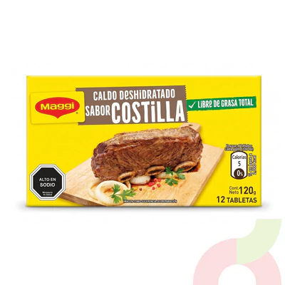 Caldo Costilla Maggi 120Gr 12 Unidades