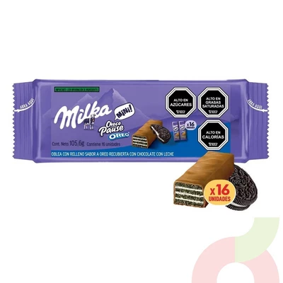 Oblea Mini Oreo Milka 105Gr 16 Unidades