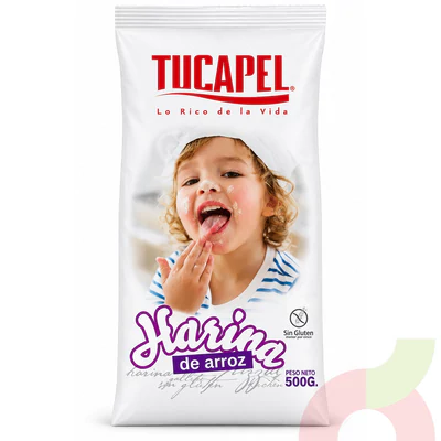 Harina de Arroz Sin Gluten Tucapel 500Gr