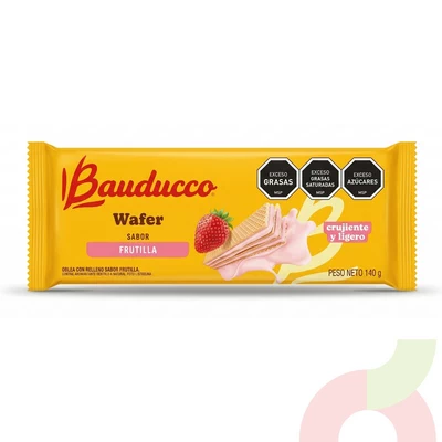 Wafer Frutilla Bauducco 140Gr