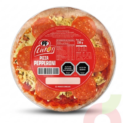 Pizza Pepperoni Individual Pf Listo 230Gr