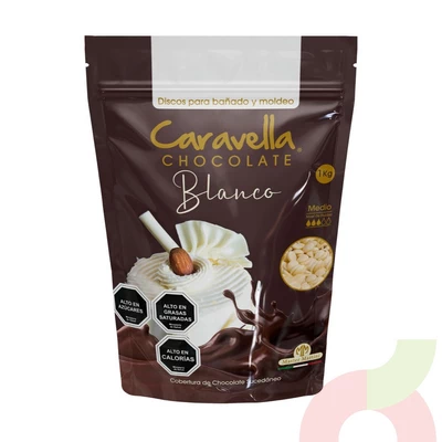Cobertura Chocolate Blanco Caravella 1Kg