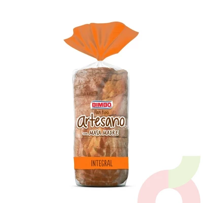 Pan Artesano Intregal Masa Madre Ideal 600Gr