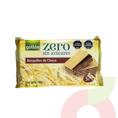 Barquillos Chocolate Sin Azúcar Gullón 180Gr