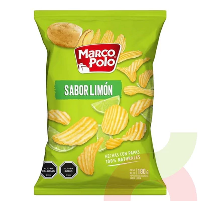 Papas Fritas Marco Polo Limón 180gr