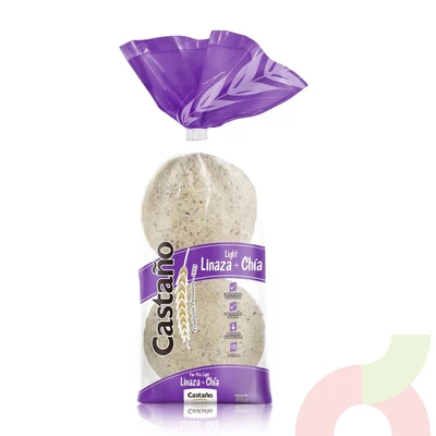 Pan Pita Linaza Chía Castaño 300Gr 8 Unidades